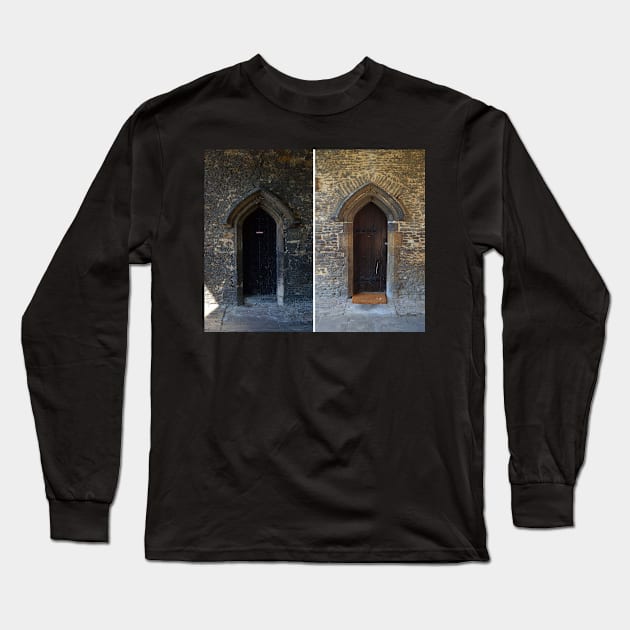 King's School Doors, Ely, Cambridgeshire Long Sleeve T-Shirt by IgorPozdnyakov